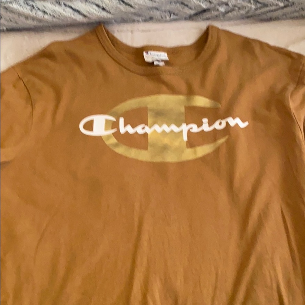 Mens champion/timberland long sleeve t shirt.